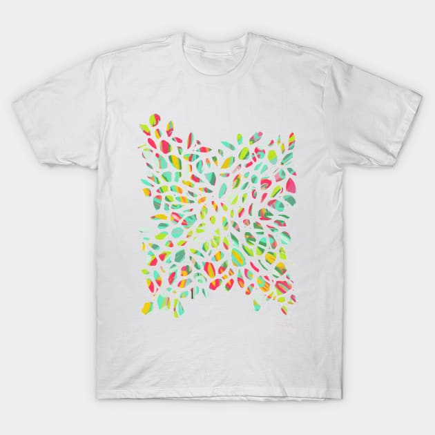 Carnival Drops No. 4: the 4th Piece to a Brightly Colored Abstract Art Series T-Shirt by AdrienneSmith.Artist